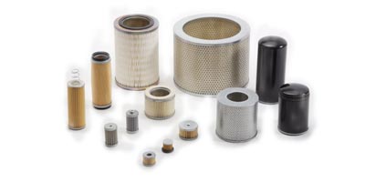 Air filters and oil filters for vacuum pumps